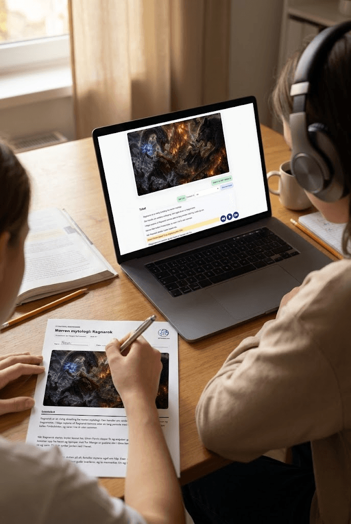 Digital undervisning og PDF-ark